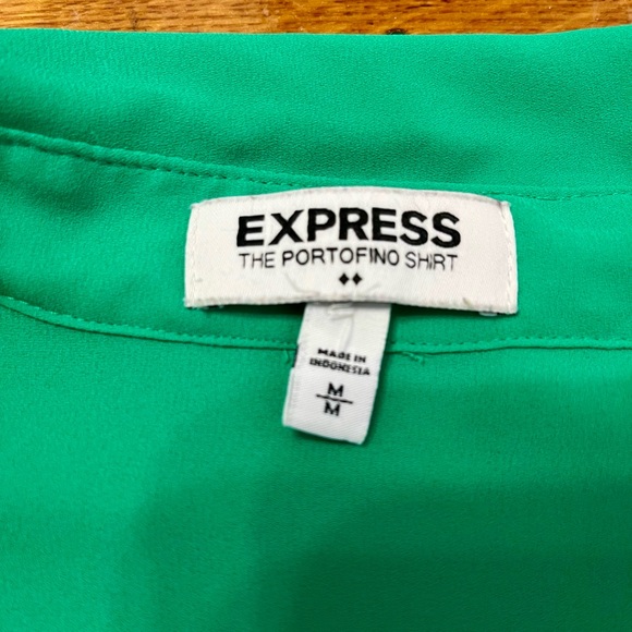 Green Express Portifono Button Down Shirt - size M - Picture 2 of 6